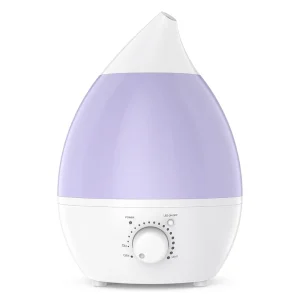 Ce Rohs Small Capacity Tank Water Drop Type Cool Mist Maker H2O Ultrasonic Air Humidifier With Led Night Light for Home
