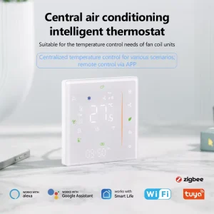 Central Air Conditioning Smart Thermostat Home Compatible 2.4G WiFi Temperature Controller Remote Control