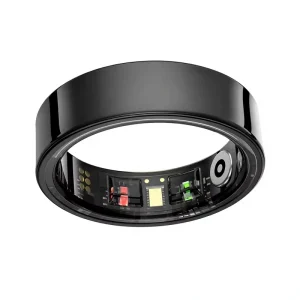 Ceramic Smart Ring Health Fitness Tracker Heart Rate SpO2 Sleep Stress Tracking Magnetic Charging for Daily Use