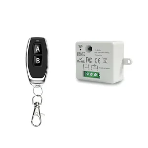 Champions AG-C130 85V-240V Wireless Remote Control Switch Set 433MHz Relay Receiver DIY Learning Code Control LED Light Smart