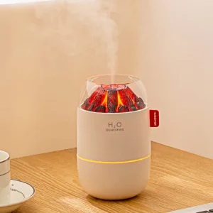 Charcoal Fire Humidificador 280Ml Portable Smart Air Humidifier Ultrasonic Firewood Room Humidifiers