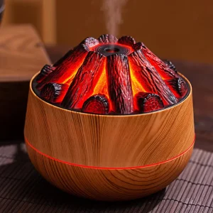 Charcoal Humidifier 300ml Mini Flame Volcano Aroma Diffuser Household Essential Oil Humidifier With 1-Year Warranty YS