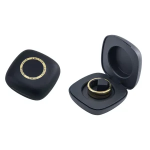 Charging case for Smart Ring Black White Large Capacity Portable Travelling Business Trip 300mah Outdoor for Smart Ring