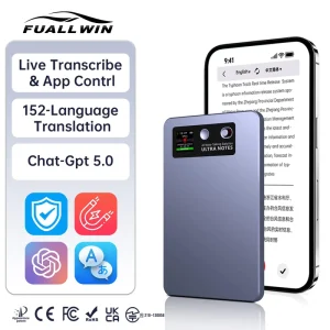 ChatGPT 5 152 Languages MINI AI Voice Recorder Transcribe Dictaphone Aviation Voice Recorder Isolation Flight Deck AI Transcribe