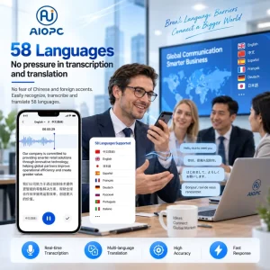 ChatGPT 5 152 Languages MINI AI Voice Transcribe Smart Magnet Dictaphone Wireless Google Assistant Meeting Public Speaking Coach