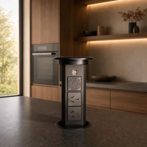 Child proof Reception Desks Smart Home Platform Table Top Pop up Socket Motorized Desk Socket Power Monitor UK US Plug CE CB