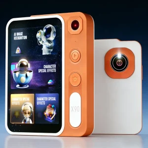 Children AI Camera Photography Learning Tablet P6 Model Unisex 2000mAh Type-C Charging ABS Material 4G 4-inch Screen Star Shape