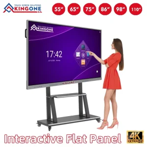 China 55 Inch All in One Interactive Flat Panel Digital Whiteboard Smart Board Touch Screen Wireless Conference Display