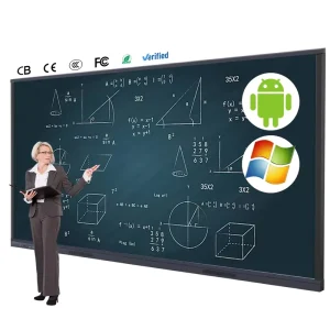 China Factory 55 65 75 86 98 110 Inch Smart Whiteboard LCD 4K 20 40 Point Touch for School Teaching