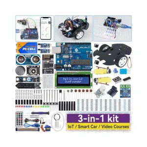 Chipboard 3-in-1 Kit Compatible With Arduino Ide and Scratch, Integrates Iot/smart Car Functionality Handson Learning