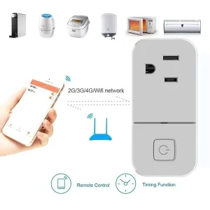 Chuyun Wireless Matter Smart Socket US Version White Smart Plug Power Socket With App