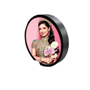 Circular LED Digital Signage Smart Advertising Screen Built In CMS Sunlight Readable for Luxury Store Hotel Mall Display