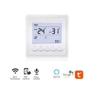 Classic Design Buttons Control Wifi Thermostat with Alexa Google Home Wifi Thermostat of Home Gas Boiler Heating Thermostat
