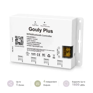 Cloud WiFi RGBW Point LED Controller 4 Channel SPI 1600 LEDs Christmas Holiday Eave Music Sync App