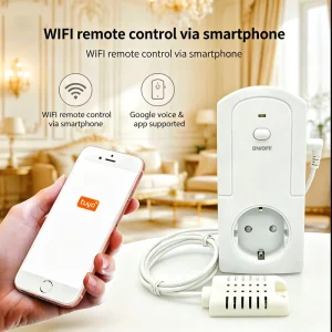 Cm in Thng Minh Smart Wifi Temperature and Humidity Socket for Project Developers