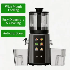 Cold Press DC Motor Juicer Machine Commercial Household High Yield Slow Masticating Quiet 60dB 8 in 1 Fruit Vegetable