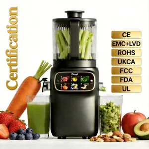 Cold Press Juicer Machine Slow 50RPM Masticating High Yield Anti Oxidation Quiet Nut Milk Baby Food Self Stainless Steel