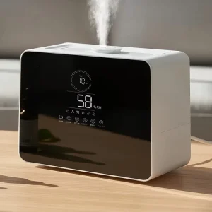 Cold and Warm Mist Ultrasonic Humidifier Large Capacity Home Use Constant Humidity Timer Functions Quiet Operation Energy