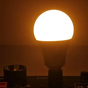 Color Changing LED Bulb E27 Base A19 Amber 1600K Full Spectrum Red Light Aluminum Housing For Bedroom And Garden