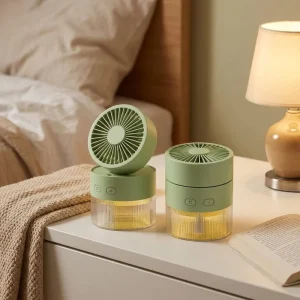 Colorful Portable Desktop Air Cooler 3Color Optional Rotatable Body Spray Humidifying 3Speed Wind Mini Personal Air Cooling Fan