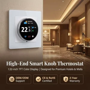 Colorful Screen TFT Thermostat of Weekly Programmable Wifi Thermostat for Home Apartment Modbus RS485 Hotel Thermostat
