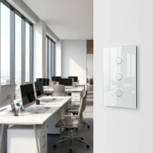 Comans ZigBee WiFi Smart Touch Light Switch Multi Gang Glass Panel Waterproof Works with Alexa Google Tuya