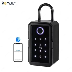 Combination Lock for Safe box Biometric Fingerprint Digital Wall Mount Smart Key Lock box