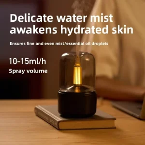 Comfort Sleep Gift 120ML PP Tank Smart Chip Waterless Auto Off Realistic Simulated Candle Light Aroma Diffuser for Home Office
