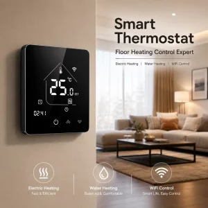 Comfurter Water Resistant 3 year Warranty Programmable Smart Thermostat Wifi Temperature Controller with External Sensor