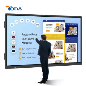 Commercial Android 15 Optical Bonding Local Dimming High Color Gamut 98 Inch 120Hz 40 Points 4K HDMI Interactive