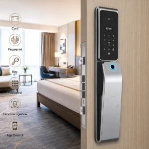 Commercial Apartments Biometric Electric Waterproof RFID Smart Lock Camera Keypad for Wood/Aluminum /Wi-Fi Enabled