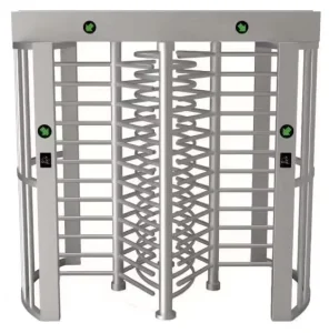 Commercial High Security Full Height Turnstile RFID Mobile QR Code Access Control System Stainless Steel IP55 Protection