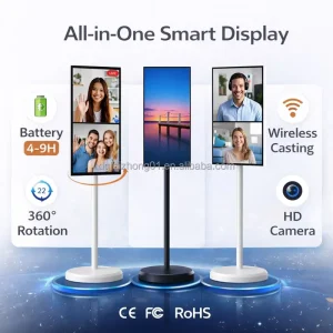 Commercial Portable 32Inch All In One Smart Screen Android Touch Display Monitor for Advertising Wireless Battery Powered CE FCC