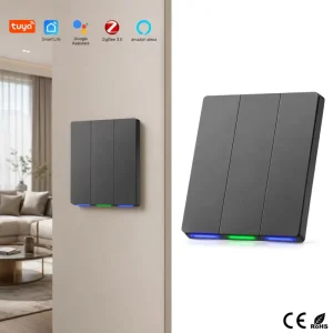 Commercial Supply Tuya Zigbee 3.0 1 Gang Touch Dimmer Architectural Smart Control Panel