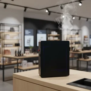 Commercial WiFi Electric Fragrance Oil Aroma Diffuser Wall Mount HVAC Scent air Machine Waterless Fan Aromatherapy Oil Diffuser