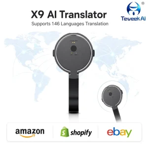 Compact Language Translator Device 13 Offline Languages Cross App Voice Video Calls Photo Conversion for Tourism