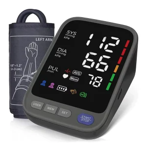 Portable Wireless Bluetooth Wrist Blood Pressure Monitor Electric Powered with Mobile APP Tracking for Travel