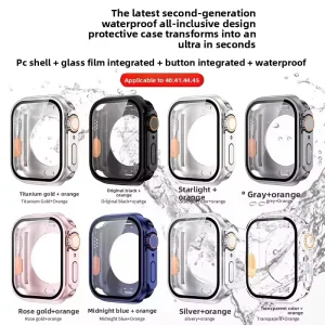 Compatibility for Apple IWatch S10 11 360 Full Coverage Waterproof Smart Watch Case with Integrated Screen Protector