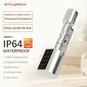 Compatible with Tuya TTlock Tuya smart electronic door lock cylinders featuring fingerprint and password functionality