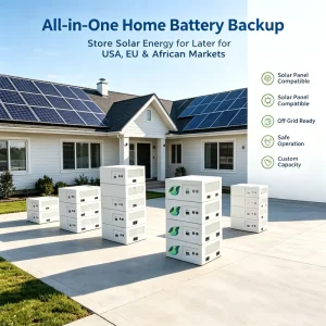 Complete 10Kw Hybrid Inverter 5kva 8Kw 48V on Off Grid with Solar Panels Kit and Batteries Full Package Power System Home
