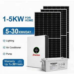 Complete Set Off-grid Solar Energy Power Storage System 3KW-10KW MPPT Controller Lifepo4 Battery Pure Sine Wave Inverter