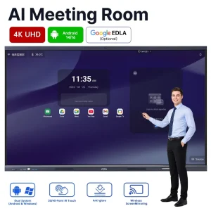 Conference Device Interactive Digital Whiteboard 55 65 75 85 86 98 110 Inch Smart Screen Display with Camera