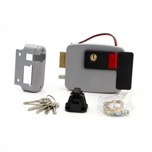 Copper Brass Cylinder 5 Pins Smart Electric Rim Lock Night Latch Security Lock Electronic Rimlock Mounting Deadbolt Lock Price