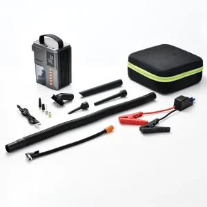 Cordless Handheld Car Vacuum Cleaner and Tire Inflator 2-in-1 Portable Air Pump 150PSI with Digital Gauge Auto-Stop for Outdoor