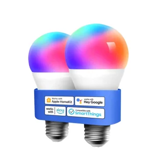 Cozylife Smart LED Bulb, Compatible with HomeKit and Siri Voice Control, AC85 265V RGBWC, with E14 E27 GU10 Bases