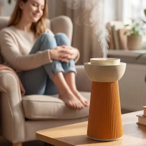 Crearoma Scent Aroma Diffuser Smart Car Air Freshener Waterless Diffuser Rechargeable Battery Humidifier Diffuser for Home