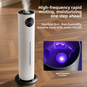 Cross border 8L Russian Floor to Floor Air Humidifier Model T8 25W Home Use for Pregnant Women Infants Heavy Fog Indoor