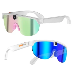 Cross-border AI Camera PC Full Rim Frame Electroplated Lenses HD Photography for Call Sports Outdoor Cycling UV Smart