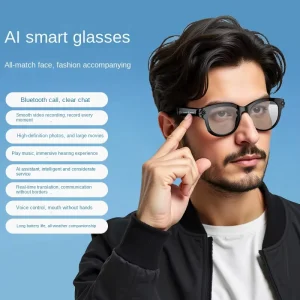 Cross-border AI Smart Glasses Object Recognition Translation Photo Capture Music Playback Calls Multifunctional Eyewear