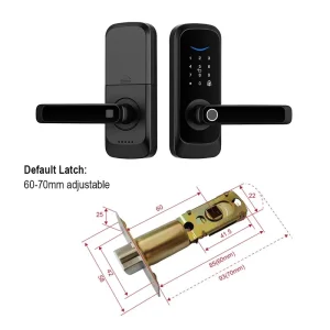 Cross border New Style Aluminum Alloy Smart Lock with Wi Fi & for Cloud Storage Fingerprint Unlock for Home Wooden Doors